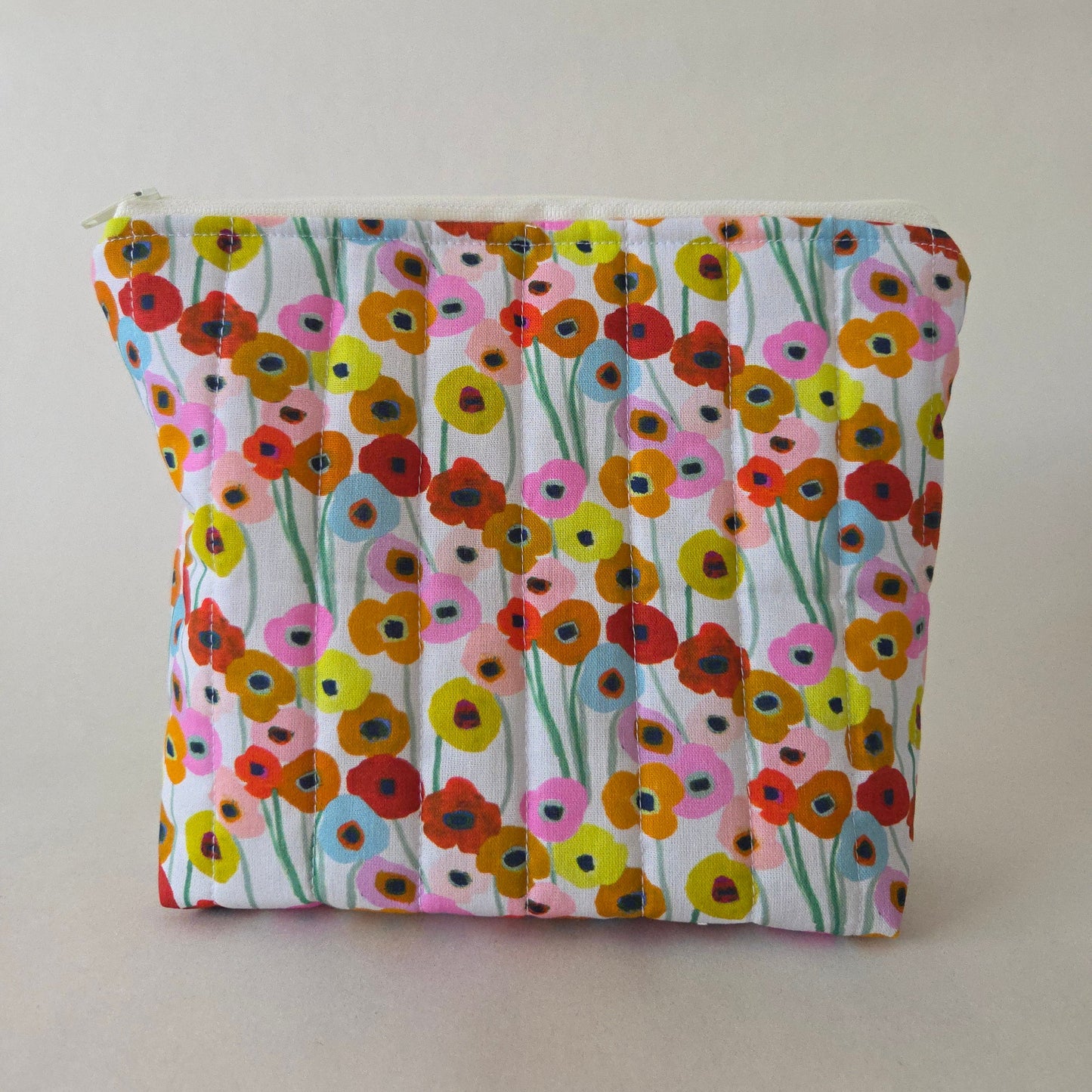 Poppies Zipper Bag