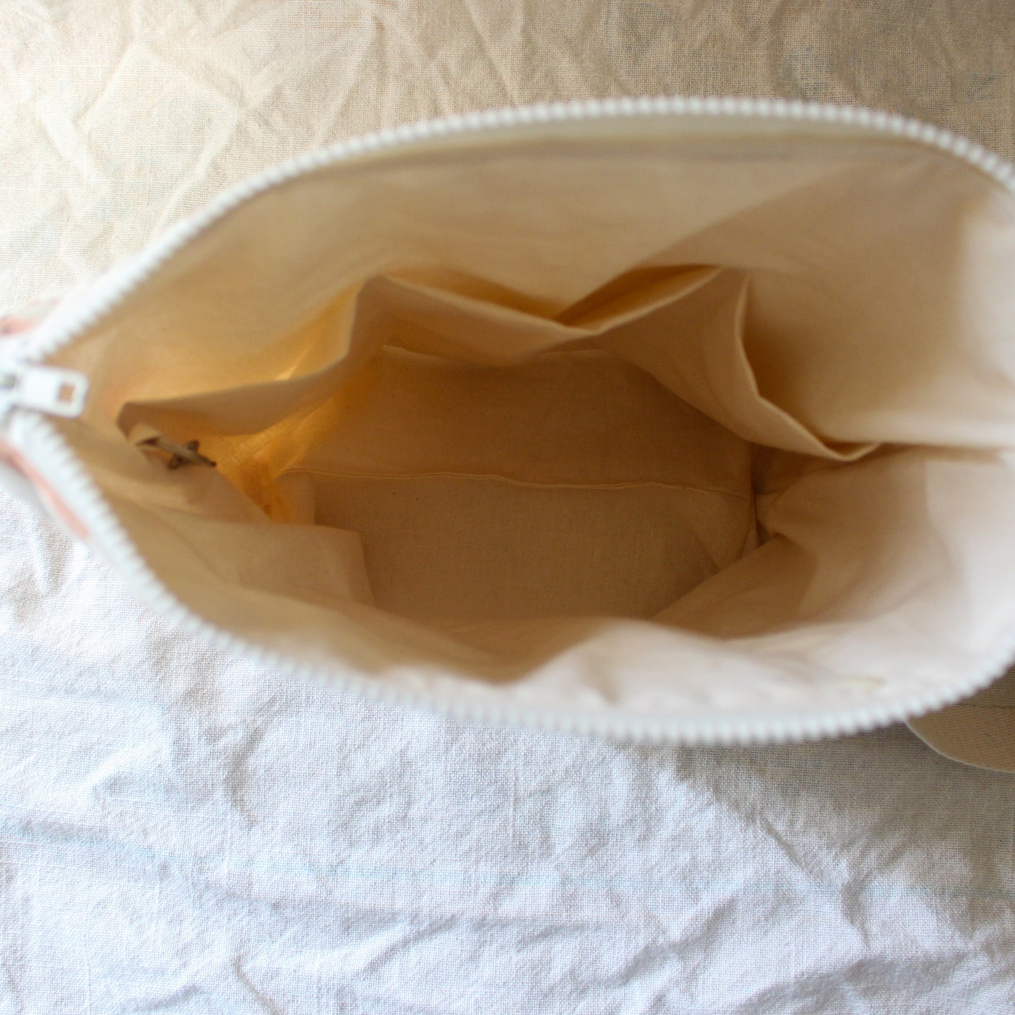 Coral XL Zipper Project Bag