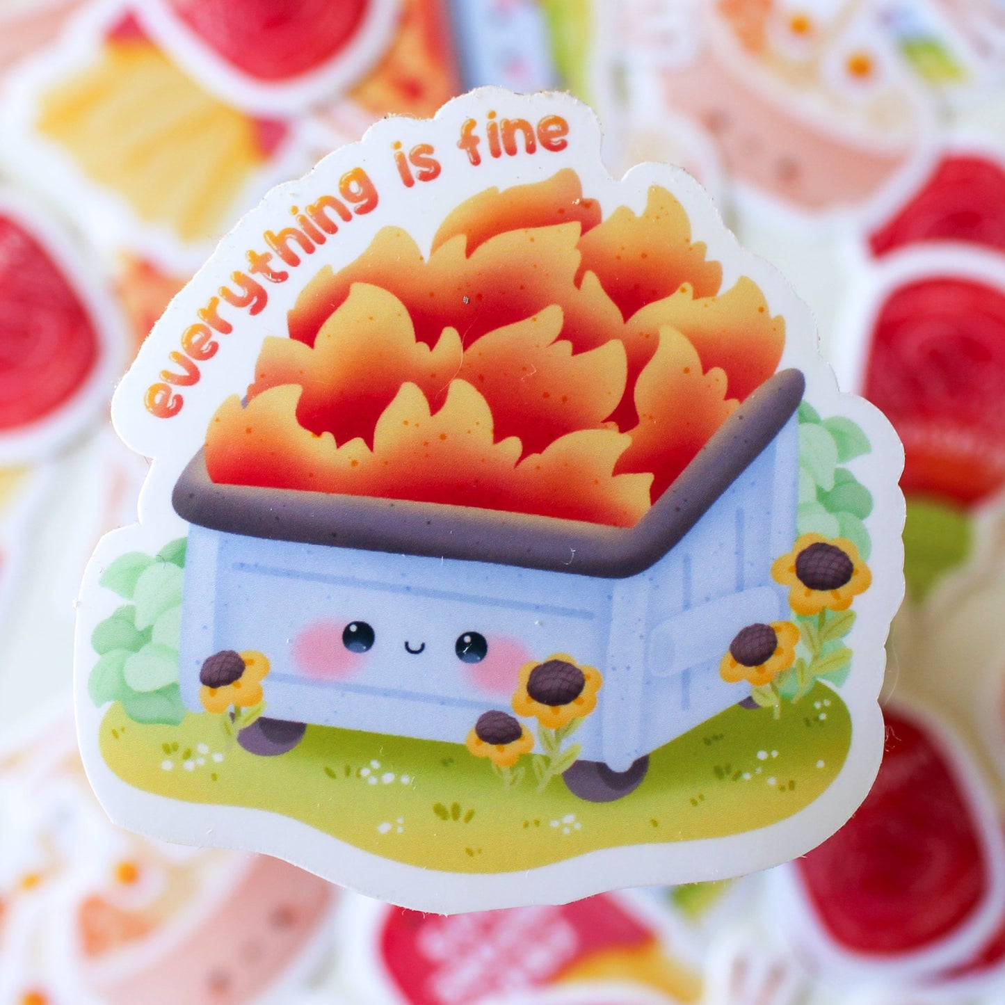 Dumpster Fire Sticker