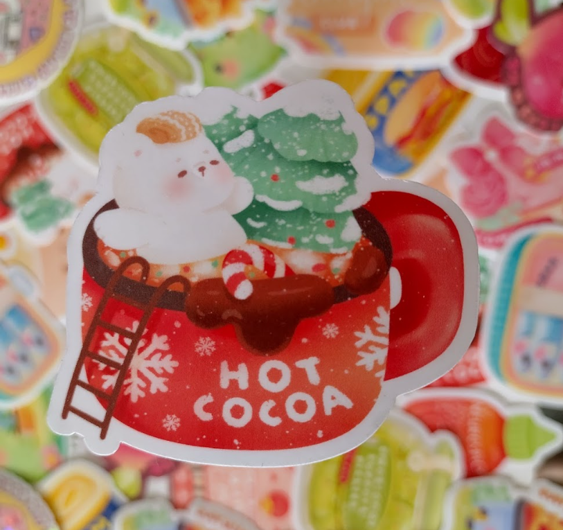 Hot cocoa sticker