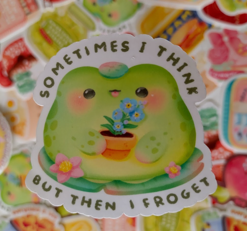 Froget me not Sticker
