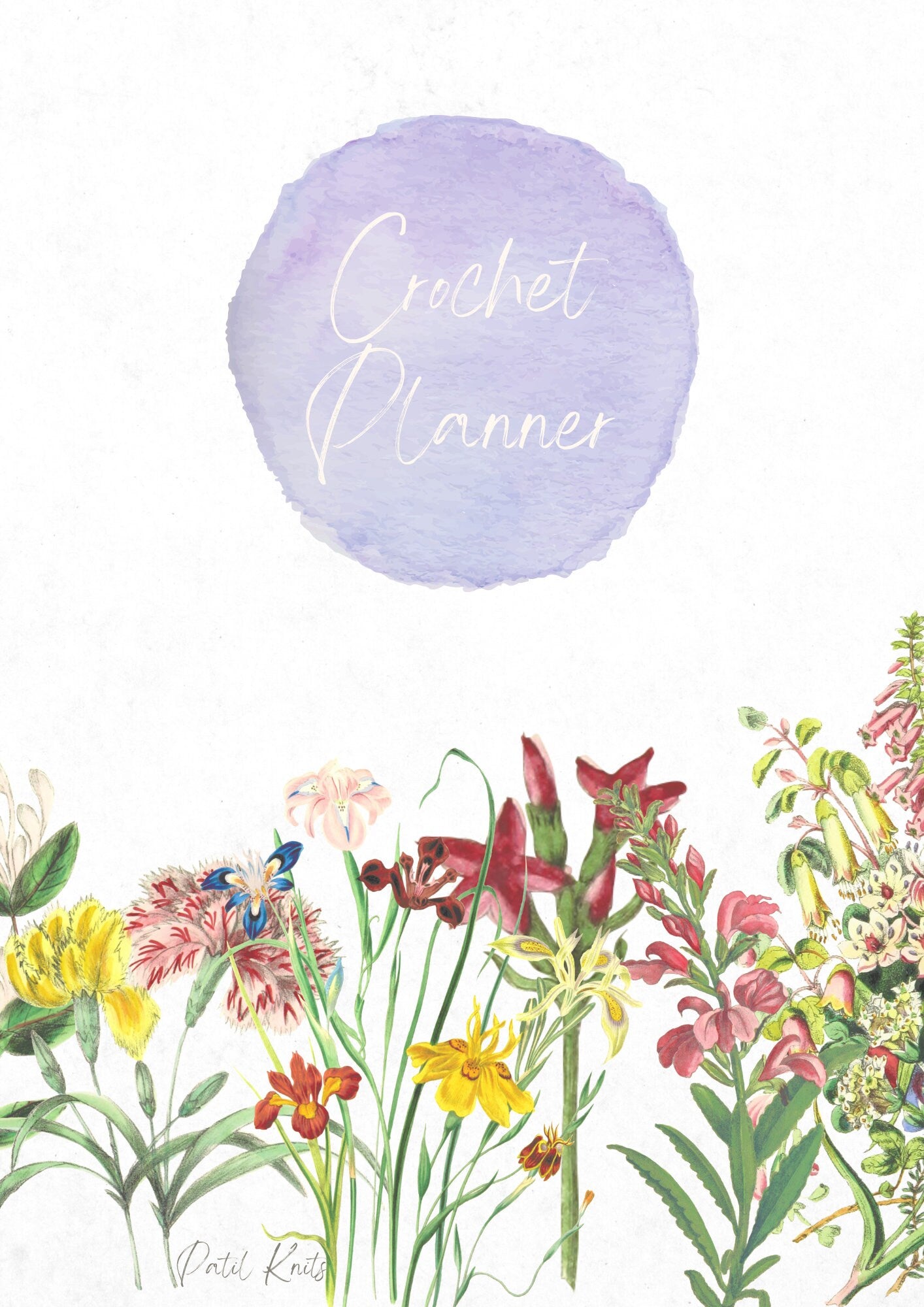 Floral Knitting/ Crochet Planner Printable Planner