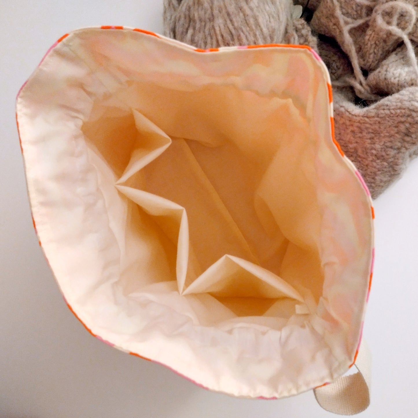 SWIRL Drawstring Project Bag