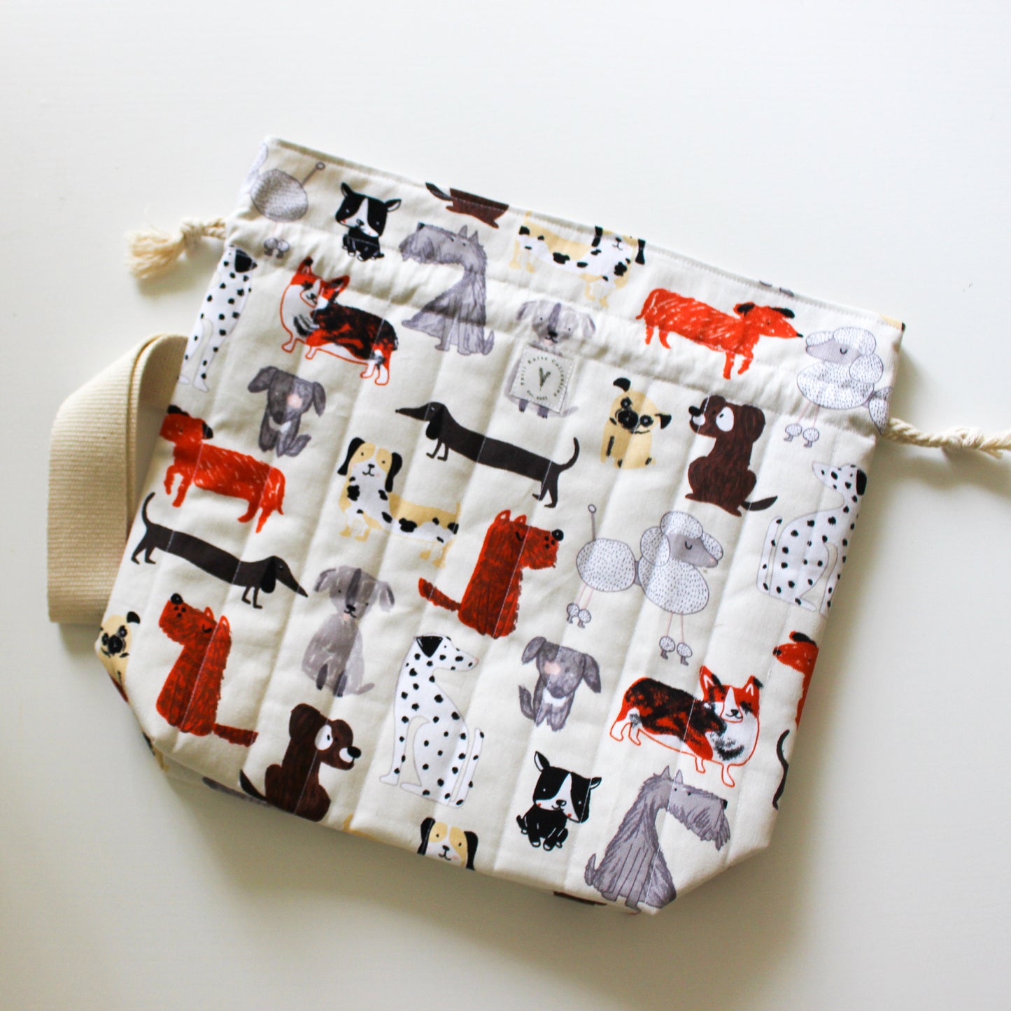 Doggos Drawstring Project Bag