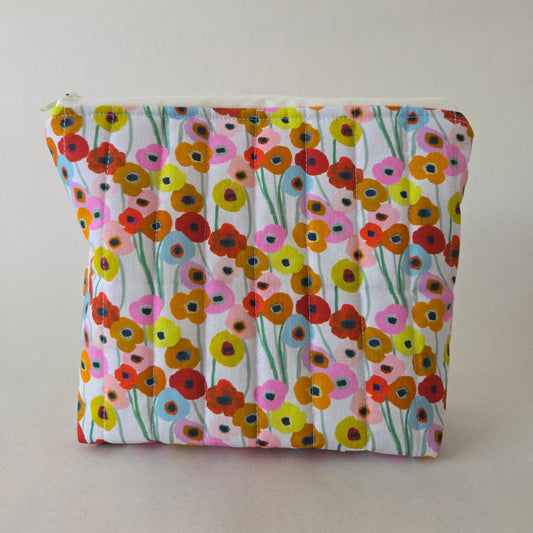 Poppies Zipper Bag