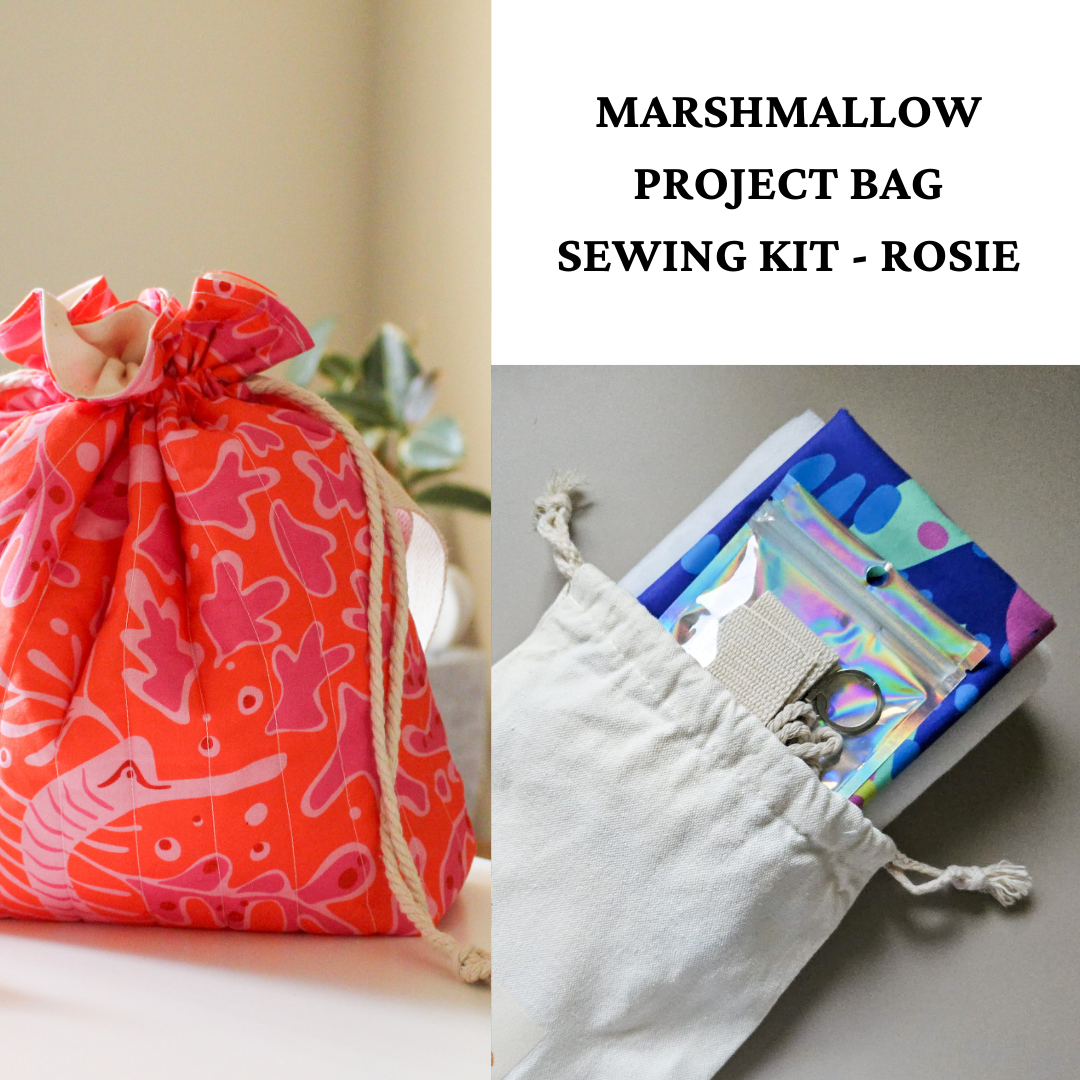Patil Knits Marshmallow Bag Sewing Pattern Kit - Rosie