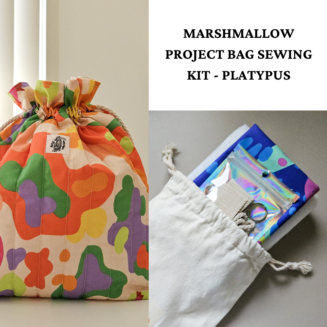 Patil Knits Marshmallow Bag Sewing Pattern Kit - Platypus