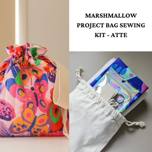 Patil Knits Marshmallow Bag Sewing Pattern Kit - Atte