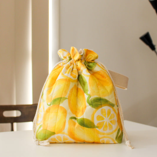 Citrus Dreams Drawstring Project Bag