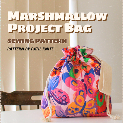 Patil Knits Marshmallow Bag Sewing Pattern Kit - Sunburst