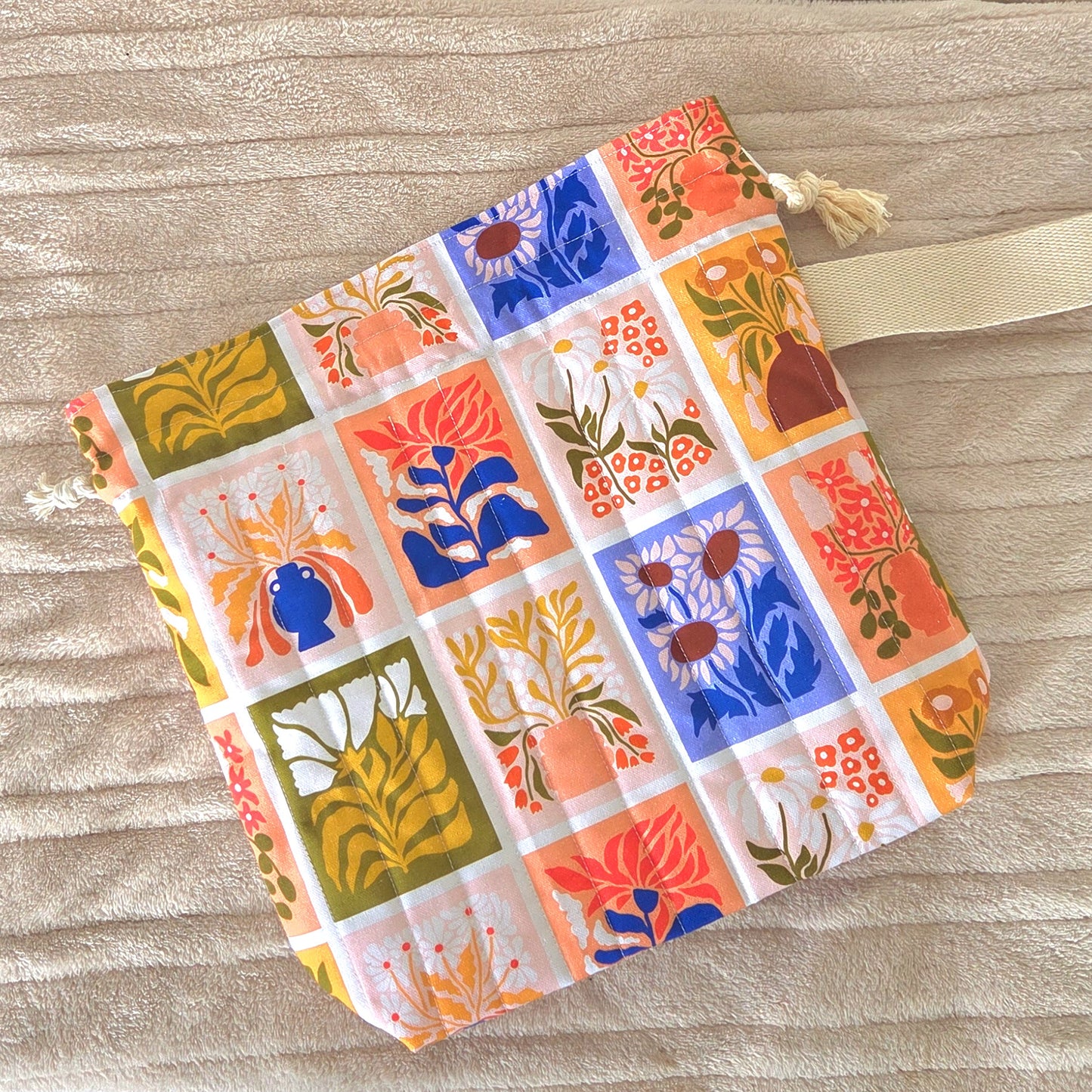 Spring no. 2 Drawstring Project Bag