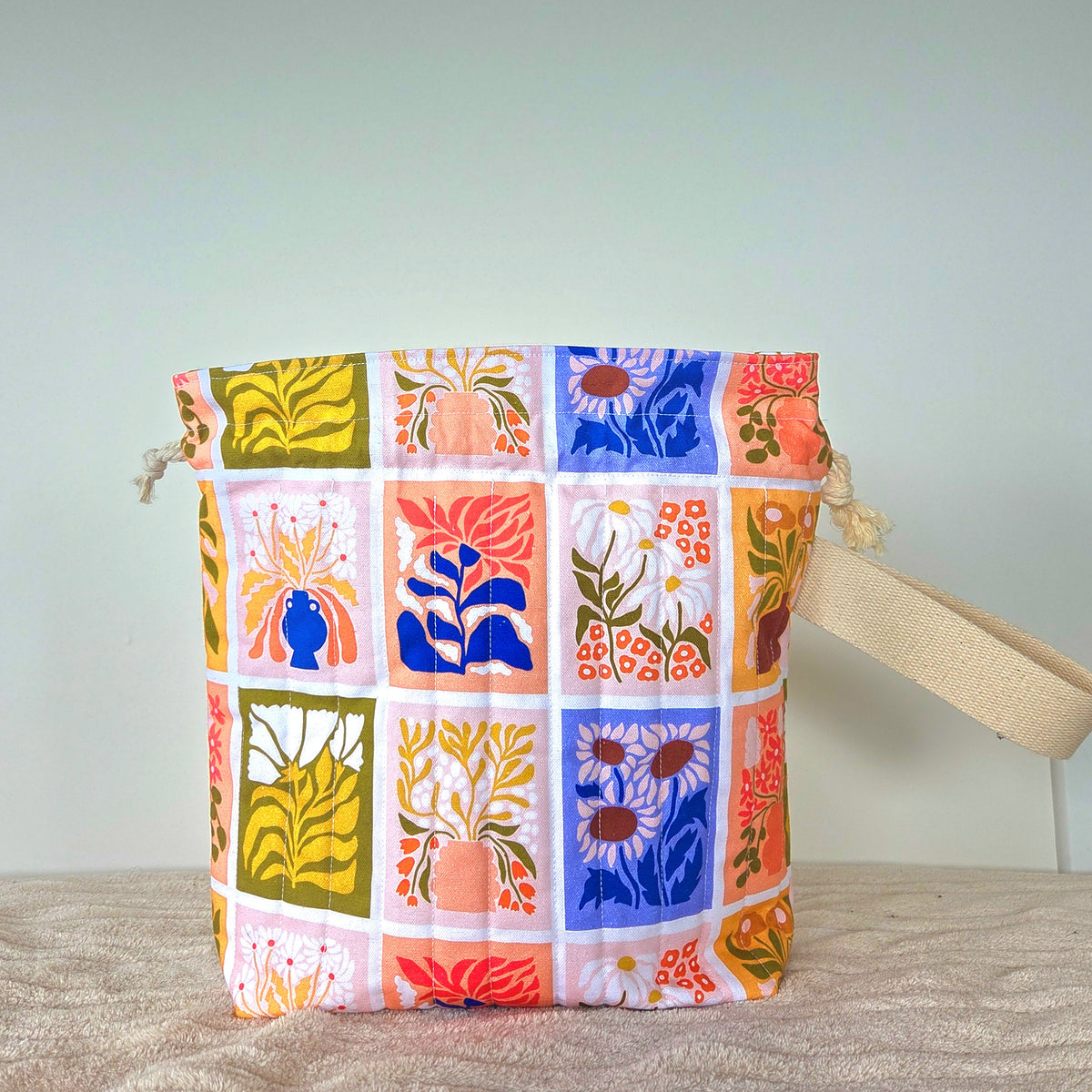 Spring no. 2 Drawstring Project Bag