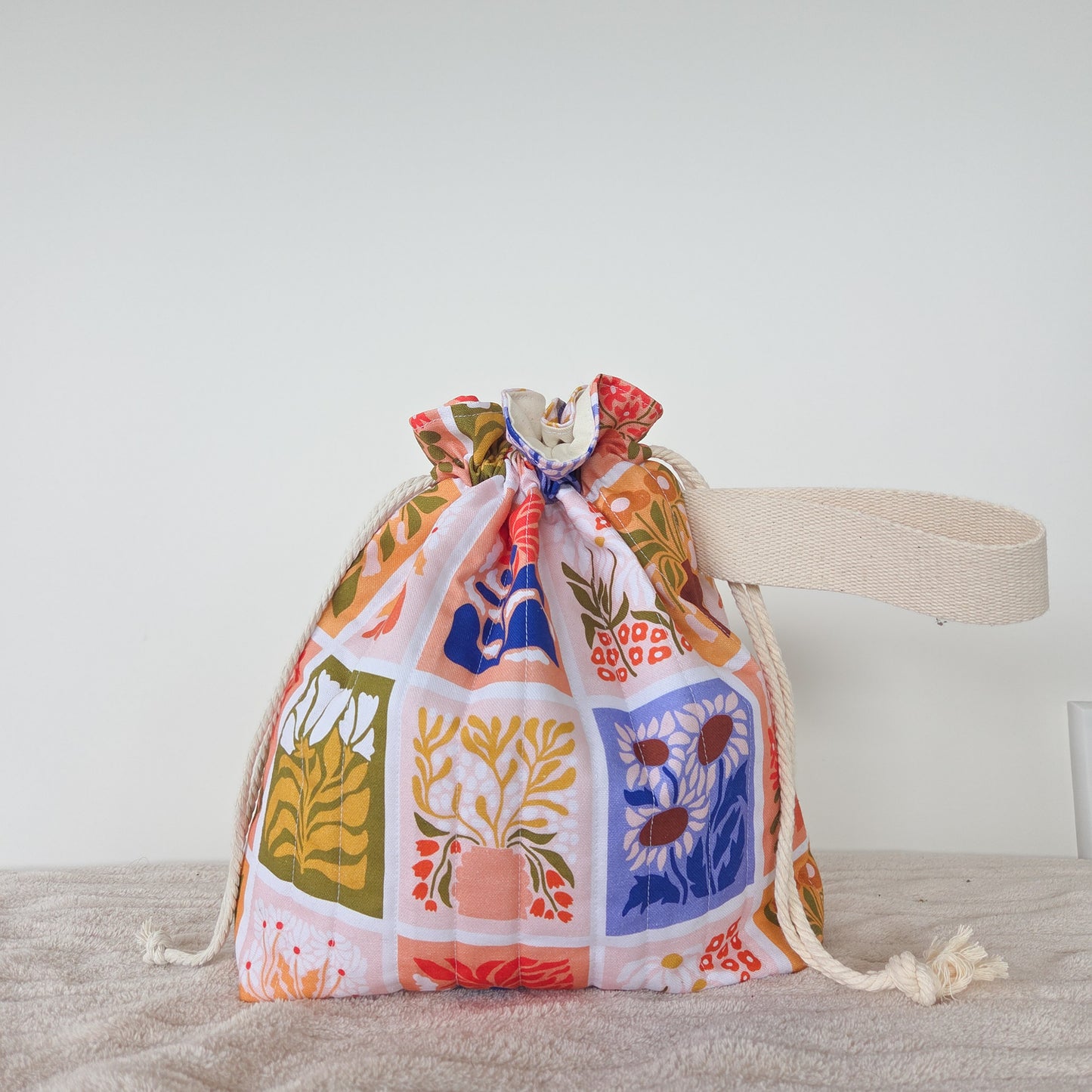 Spring no. 2 Drawstring Project Bag