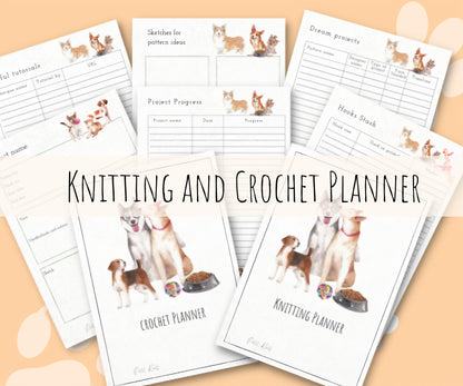 Doggos Knitting/ Crochet Digital Planner