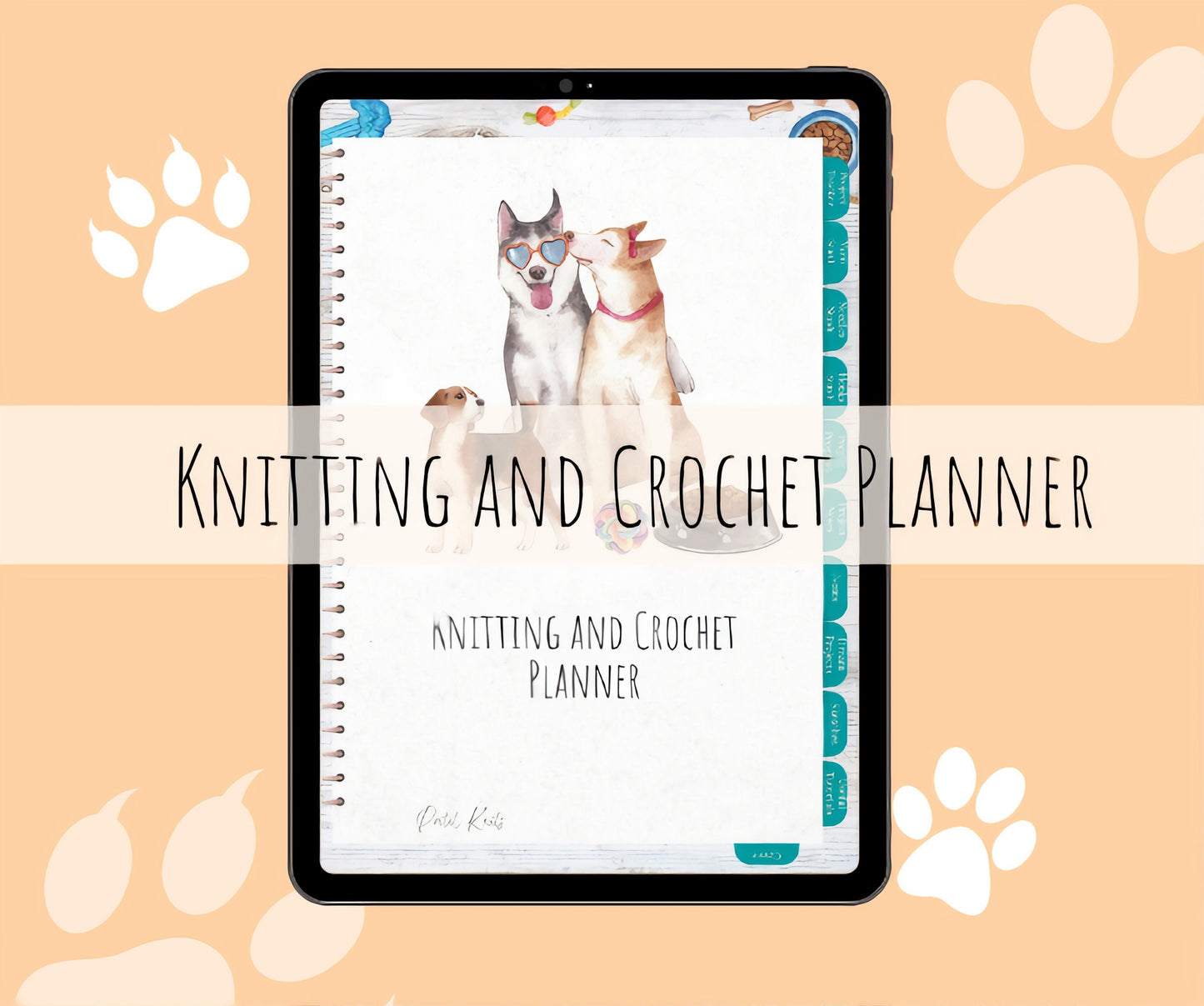 Doggos Knitting and Crochet Printable Planner